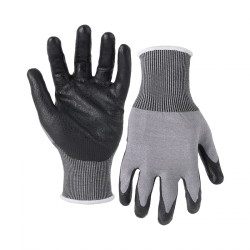 18G ANSI A7 UNIQFLEX palm coated gloves - Tungsten