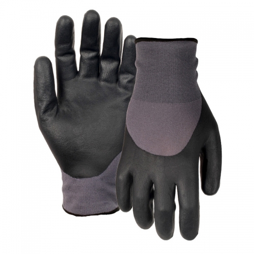 15G nylon/spandex shell DexiFoam half coated gloves