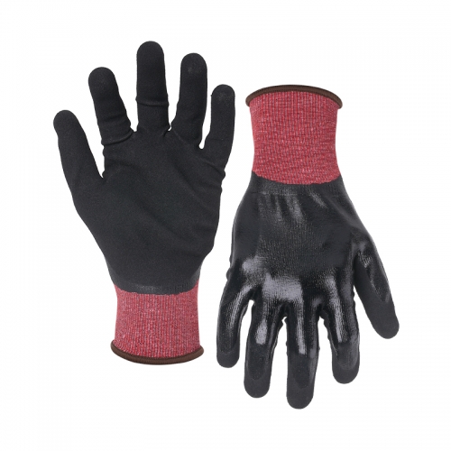 21G cut D/A4 G-Flex double coated gloves(fully/palm)-Steel