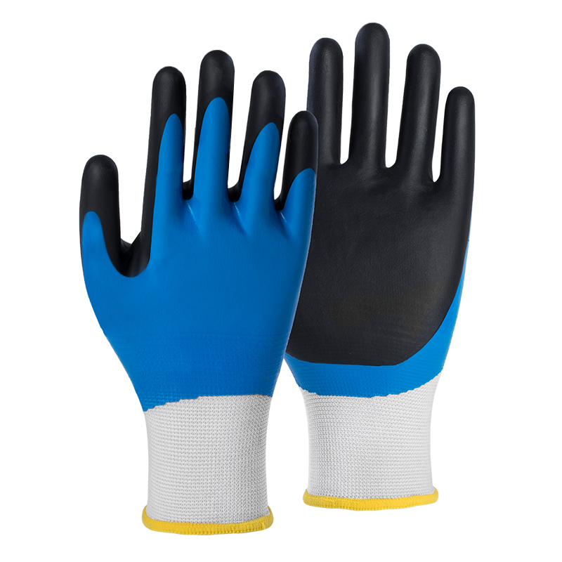 15G nylon/spandex shell DexiFoam double coated gloves(fully/palm）