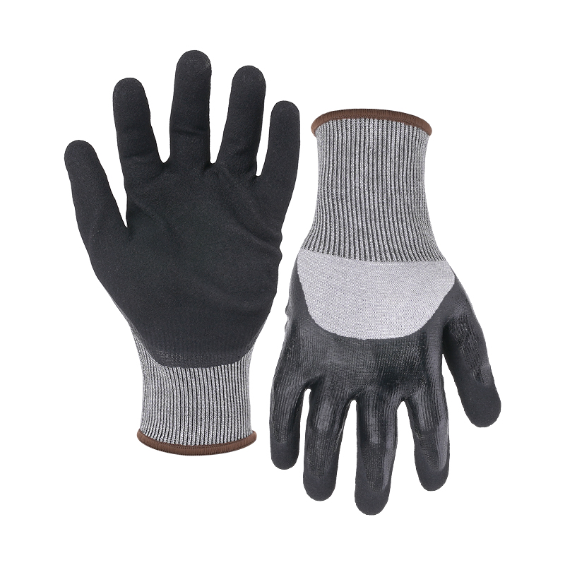 18G cut D/A4 G-Flex double coated gloves (half/palm)-Steel