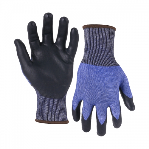 15G cut B/A2 AQUTEK palm coated gloves-Glass Fibre