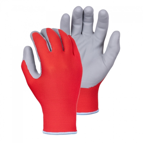 15G nylon/spandex shell water based PU palm coated gloves