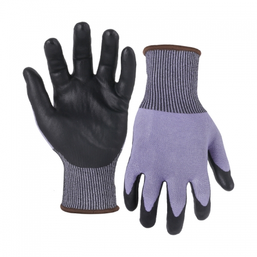 15G cut D/A4 AQUTEK palm coated gloves-Steel