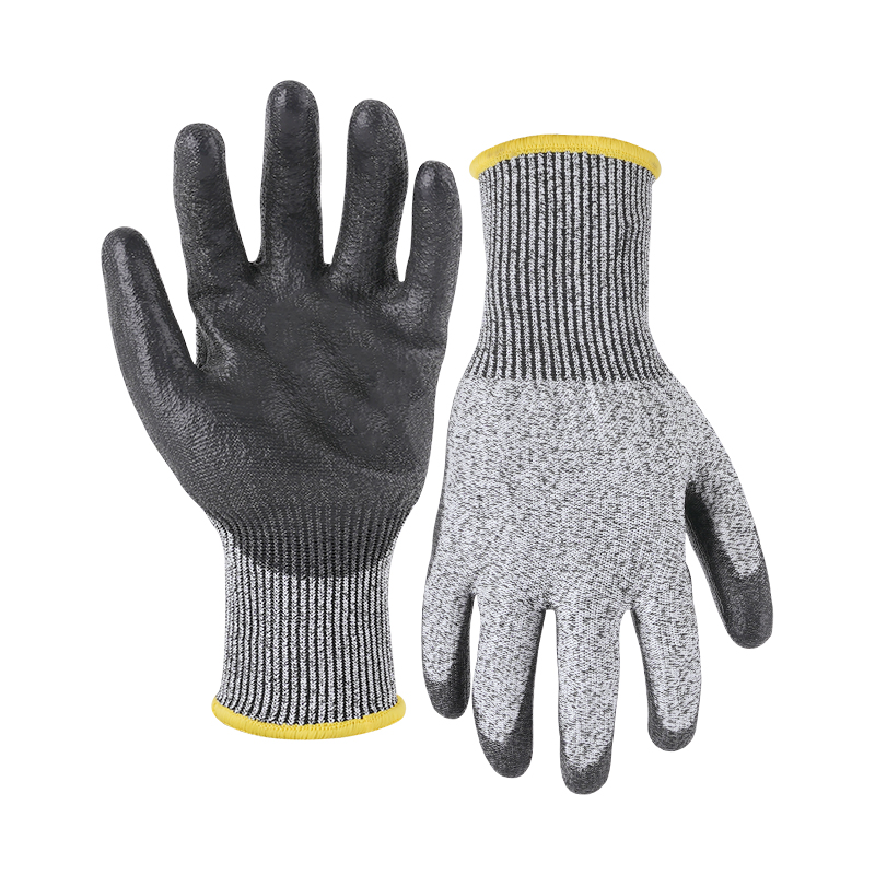 13G cut C/A3 PU palm coated glove - Glass Fibre