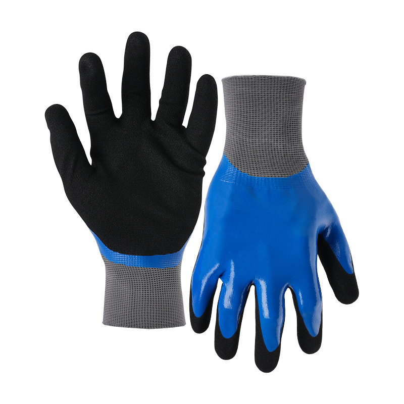 18G nylon/spandex shell G-Flex double coated gloves (fully/palm)