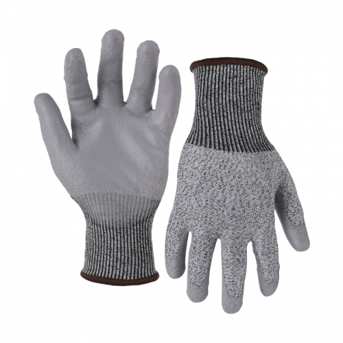 13G cut D/A4 PU palm coated gloves