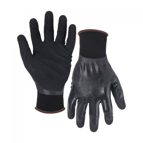 13G polyester shell G-Flex double coated gloves(fully/palm)