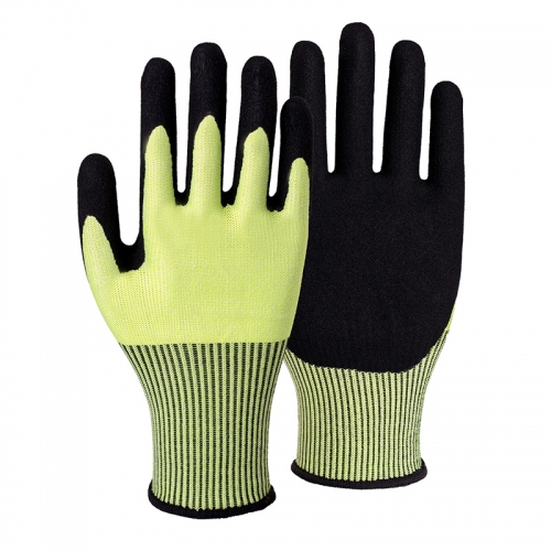 13G cut E/A5 G-Flex palm coated gloves - Steel and Glass Fibre