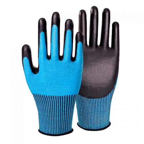 15G cut B/A2 PU palm coated gloves-Glass Fibre