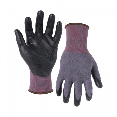 15G nylon/spandex shell UNIQFLEX palm coated gloves