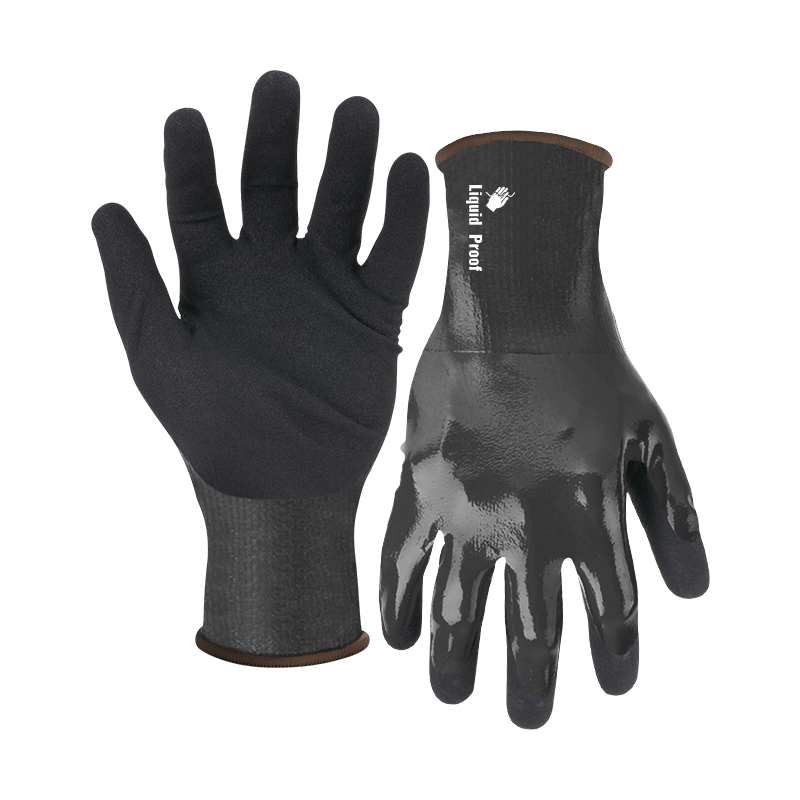 18G nylon/spandex shell G-Flex plus double coated gloves (fully/palm)