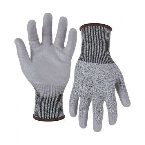 13G cut C/A3 PU palm coated glove - Glass Fibre