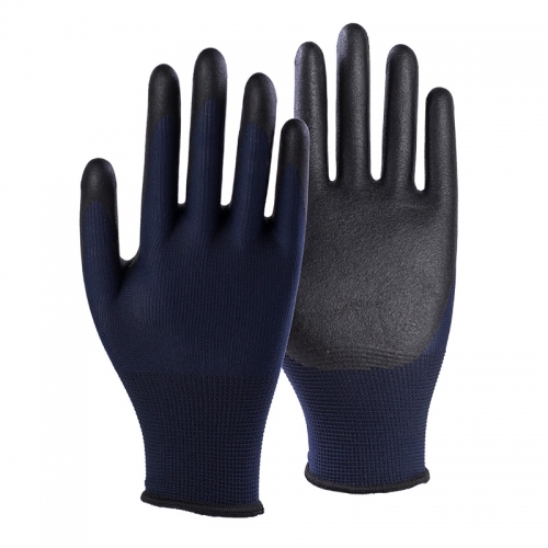 13G nylon/spandex shell DexiFoam palm coated gloves