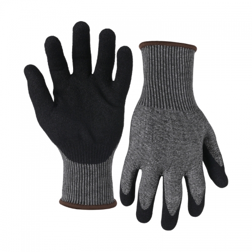 13G cut D/A4 DuraTuff palm coated gloves - Steel