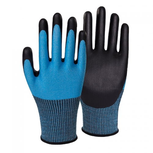13G cut B/A2 DexiFoam palm coated gloves-Glass Fibre