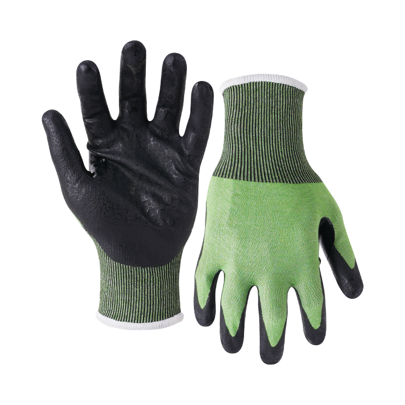 21G cut F/A6 UNIQFLEX palm coated gloves - Steel/Tungsten