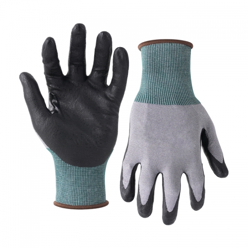 21G cut F/A6 UNIQFLEX palm coated gloves - Steel/Tungsten
