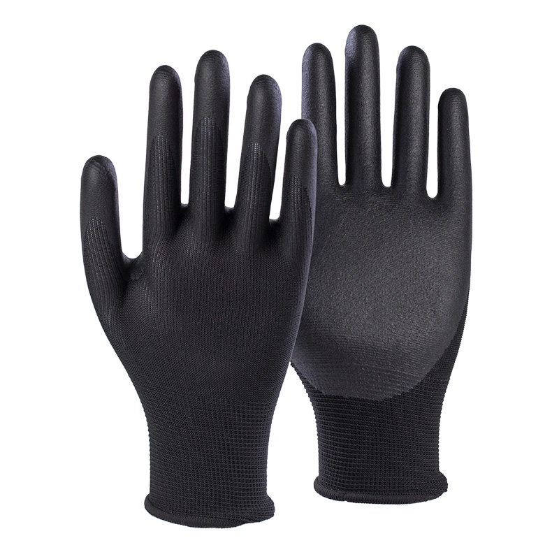 13G polyester shell nitrile micro foam palm coated gloves