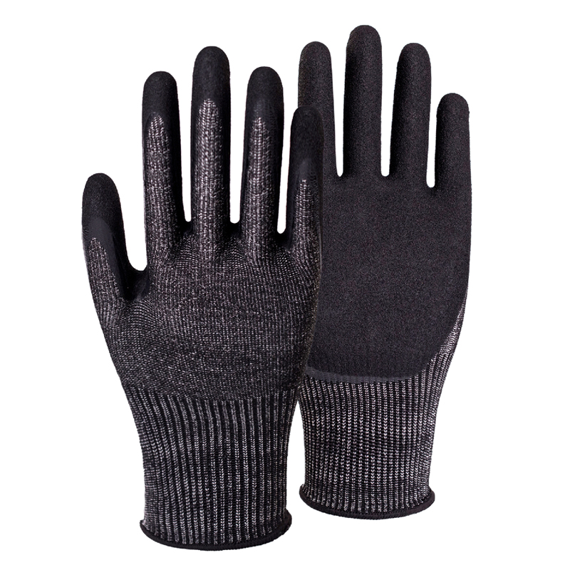 15G cut C/A3 DuraTuff palm coated gloves - Steel
