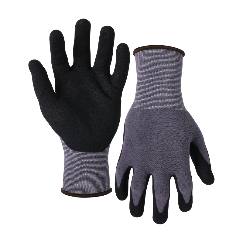 15G nylon/spandex shell G-Flex palm coated gloves